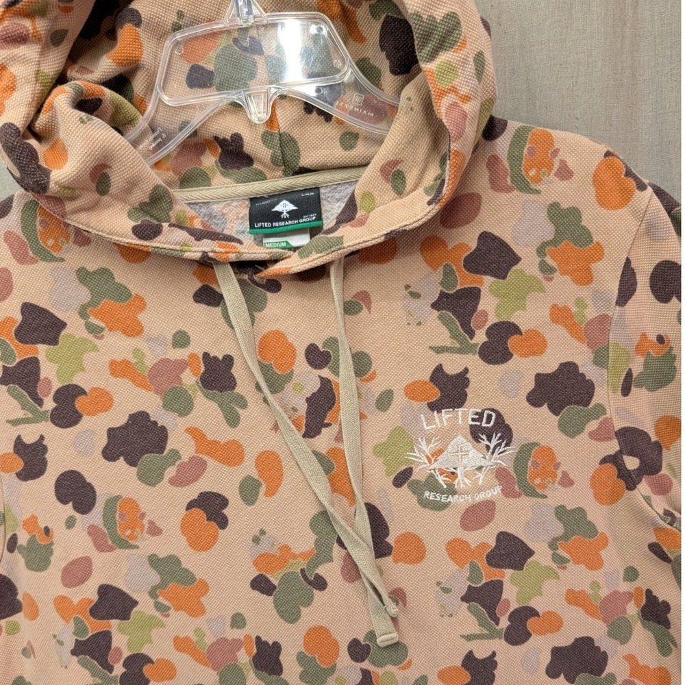 LRG Lifted Research Group Mens Camo Pullover Hoodie Sweatshirt Medium Pandas